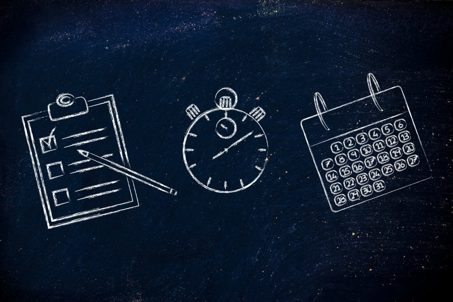 Takenoverzicht van een managementassistent