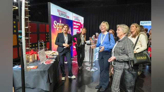 Draai aan dat rad en win! Foto: Cor Salverius
Management Support in Jaarbeurs Utrecht.