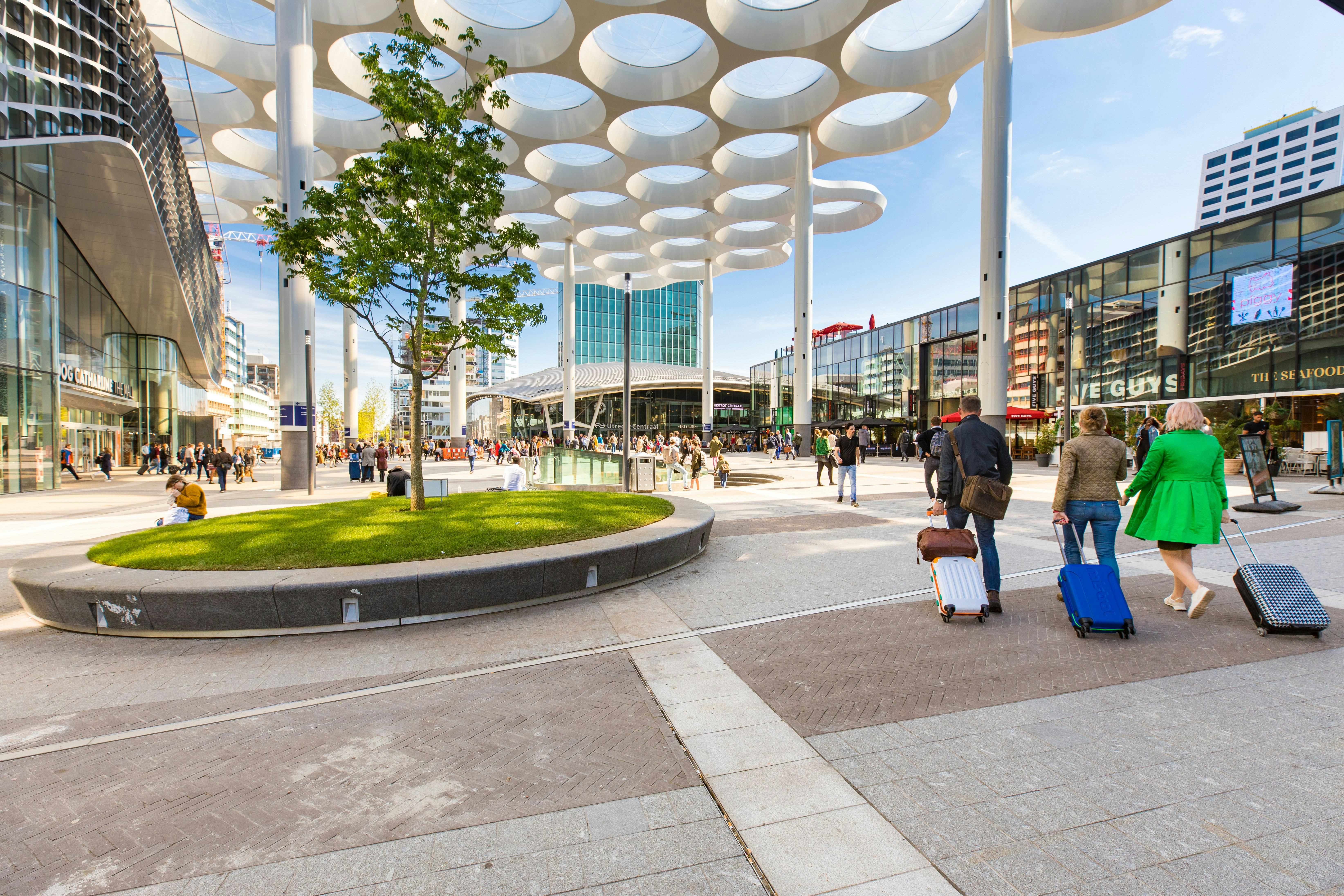 Veel vergaderlocaties liggen op loopafstand van het station.